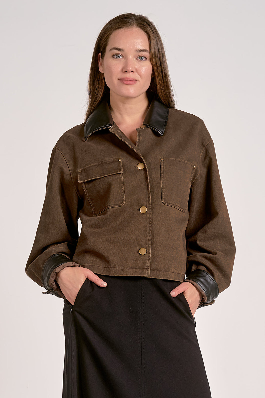 Jacket Leather Cocoa