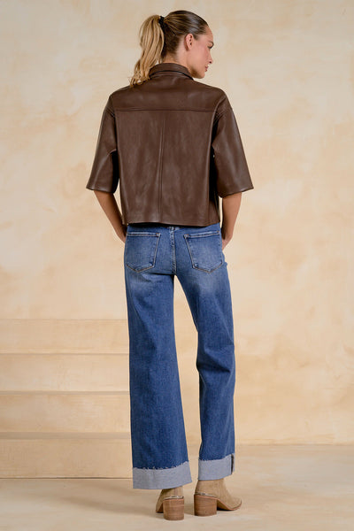 Camisa Corta Brown