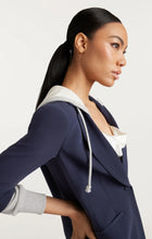 Cargar imagen en el visor de la galería, Saco Navy Capucha

