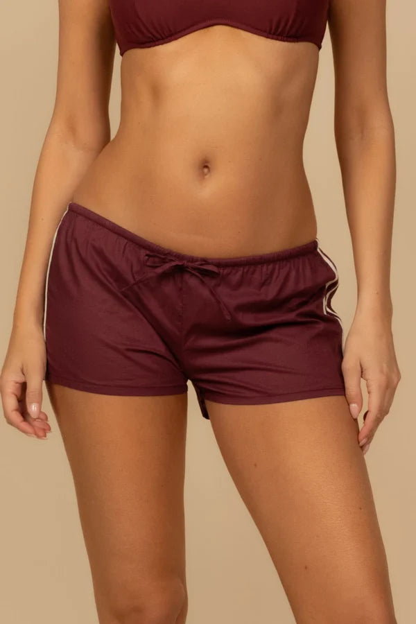 Short Maroon Sporty