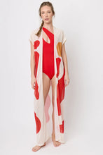Cargar imagen en el visor de la galería, Kaftan Alisa rojo
