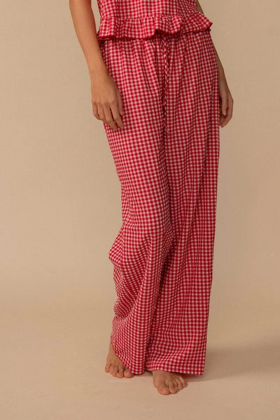 Pantalón Red Micro Gingham