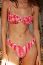 Cargar imagen en el visor de la galería, Bikini Red Micro Gingham
