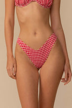 Cargar imagen en el visor de la galería, Bikini Red Micro Gingham
