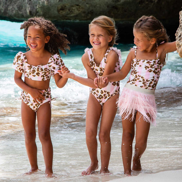 One piece Metalic Leopard