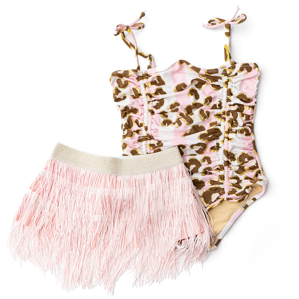 One piece Metalic Leopard