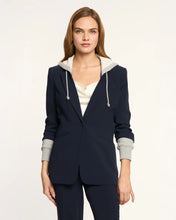 Cargar imagen en el visor de la galería, Saco Navy Capucha
